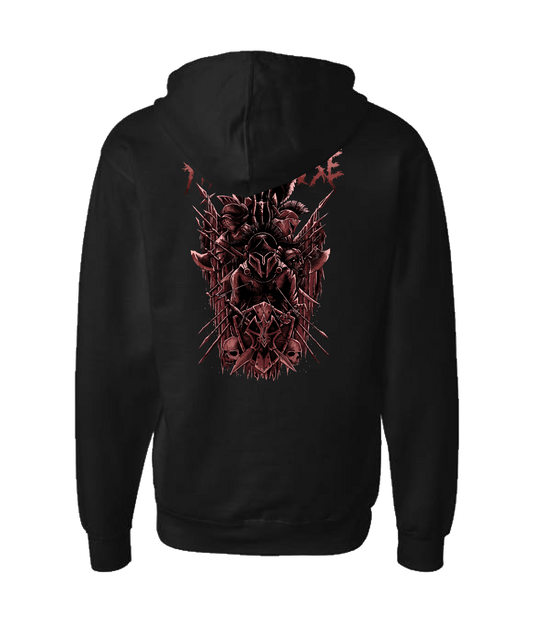 Hellhouse crypt - GLADIATOR - Black Zip Up Hoodie