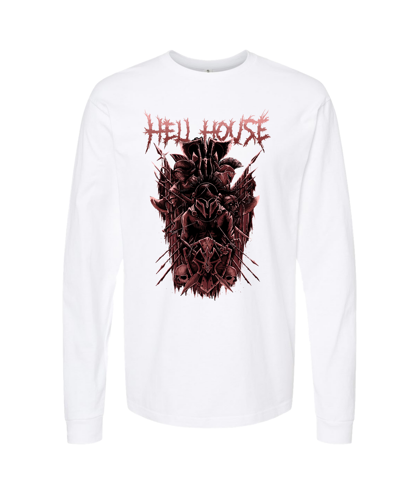 V-HELLTOP - GLADIATOR - White Long Sleeve T