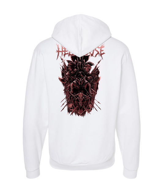 Hellhouse crypt - GLADIATOR - White Zip Up Hoodie