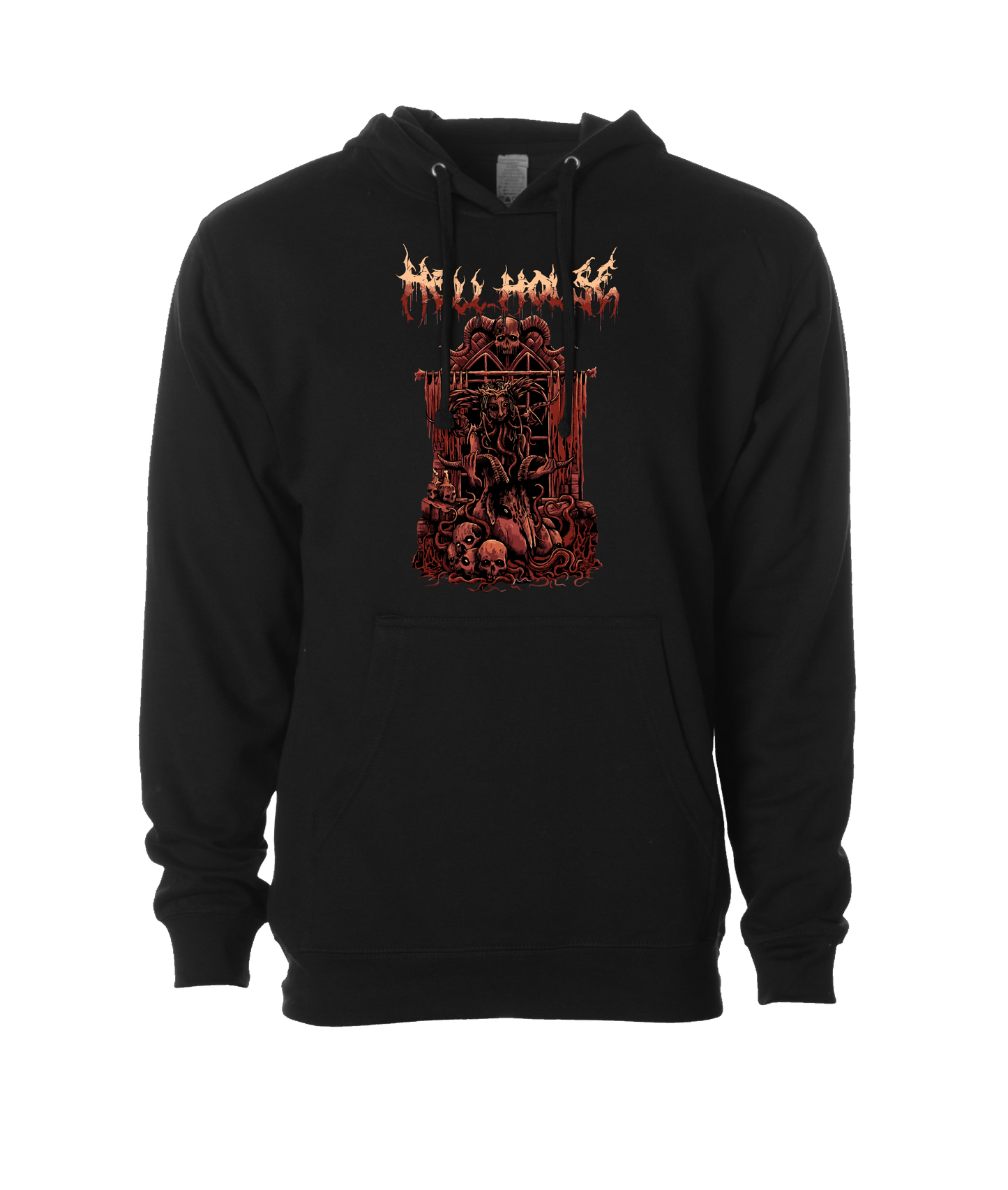Hellhouse crypt - GIRLGOAT - Black Hoodie