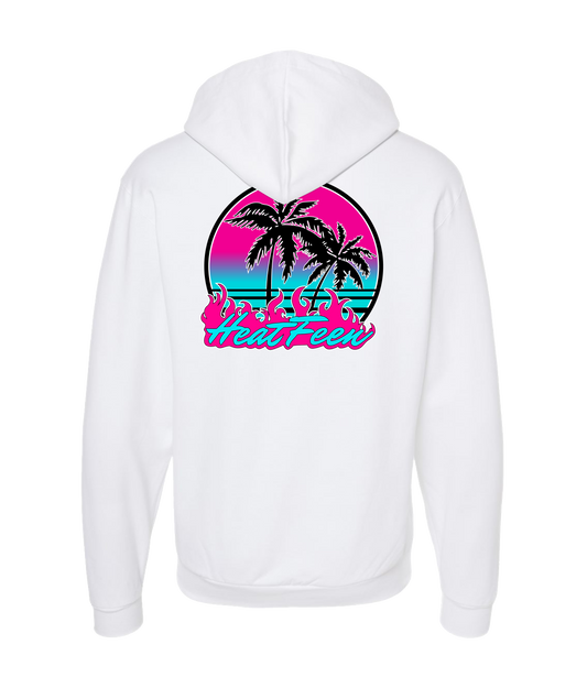 Heatfeen - Tropical Heat - White Zip Up Hoodie