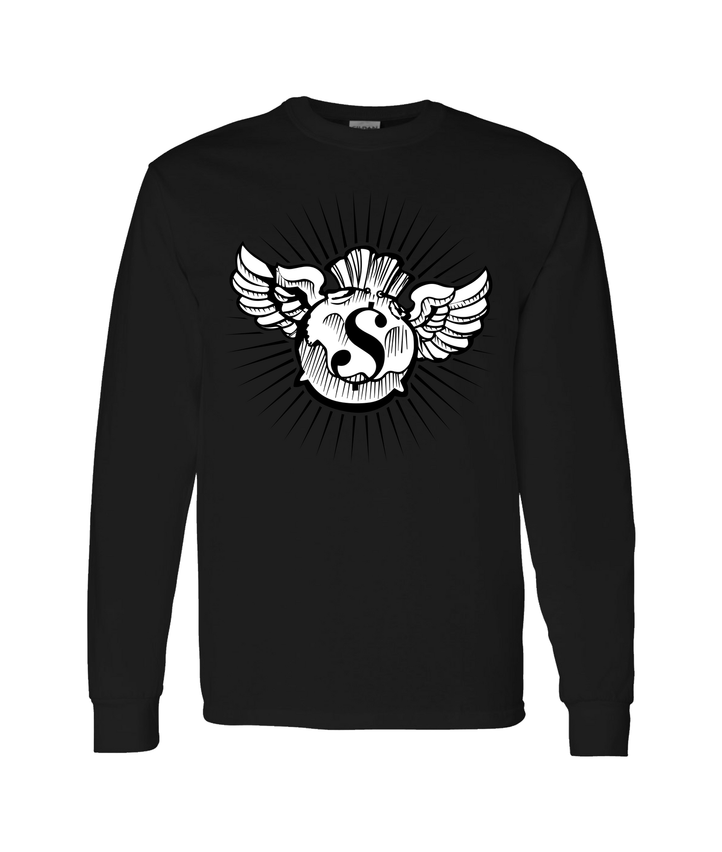 V-HHTOP - LOGO 1 - Black Long Sleeve T