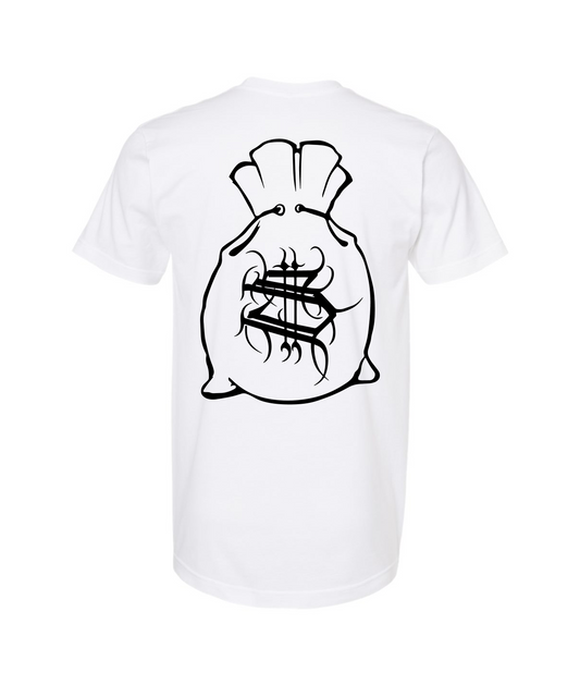 Hu$tle Hard - LOGO 5 - White T-Shirt