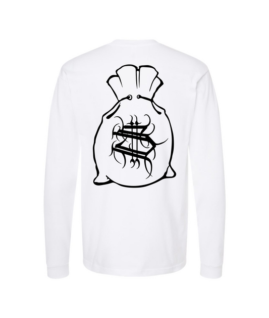 Hu$tle Hard - LOGO 5 - White Long Sleeve T