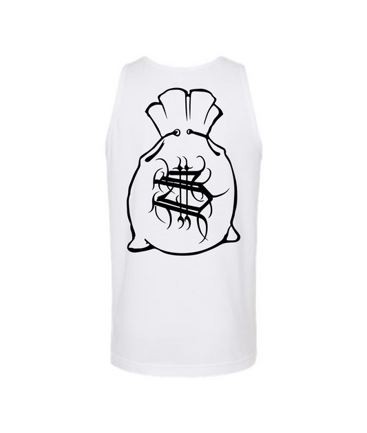 Hu$tle Hard - LOGO 5 - White Tank Top