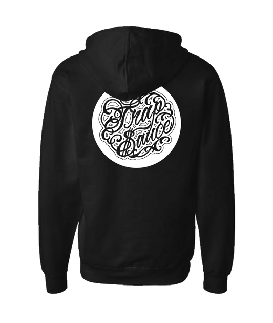 Hu$tle Hard - LOGO 7 - Black Zip Up Hoodie
