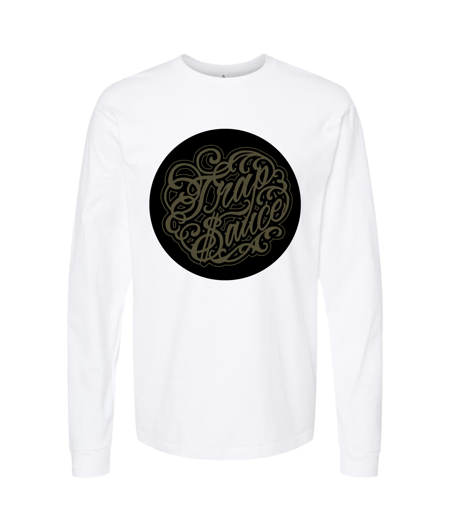 Hu$tle Hard - LOGO 7 - White Long Sleeve T