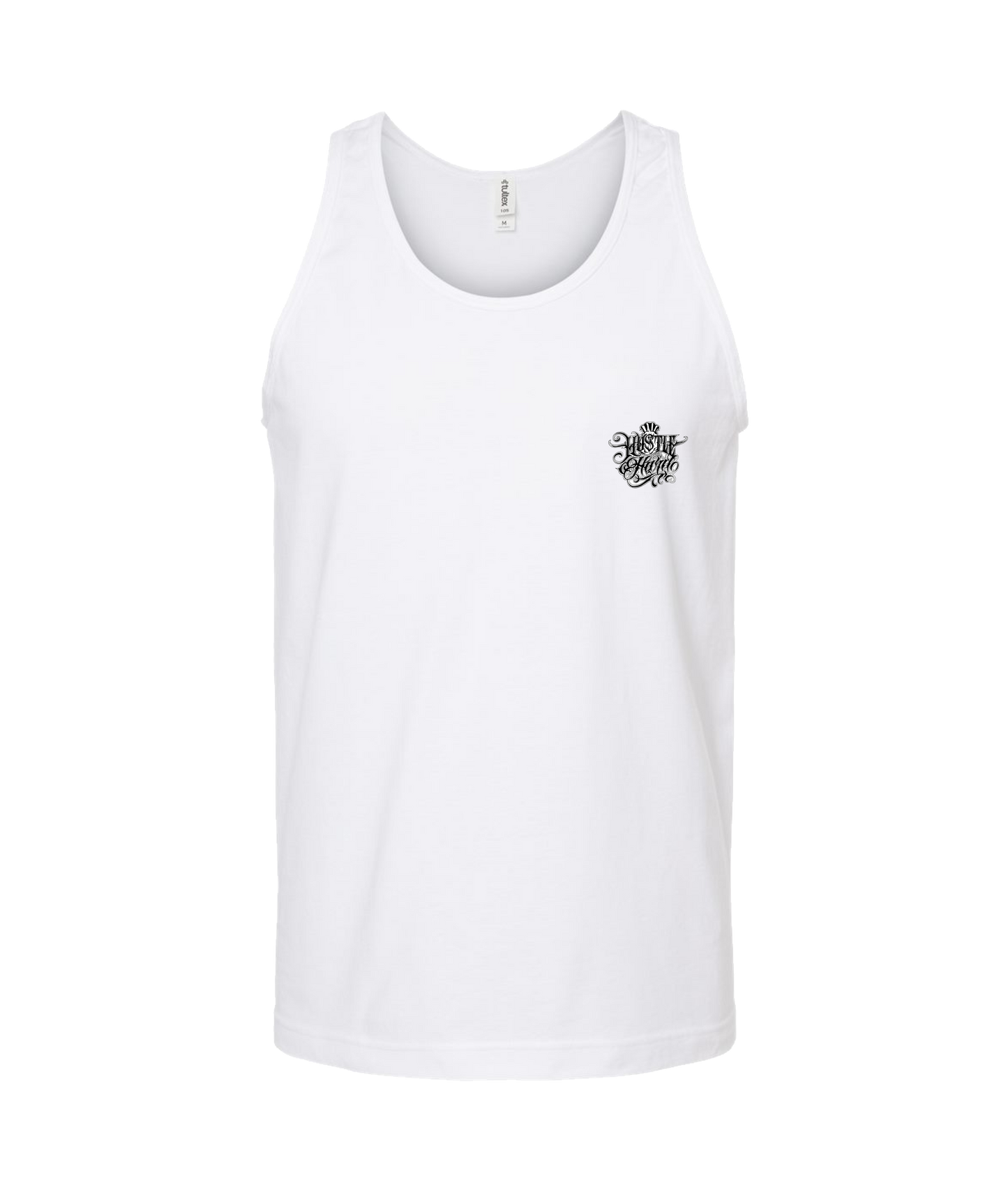 Hu$tle Hard - LOGO 4 - White Tank Top