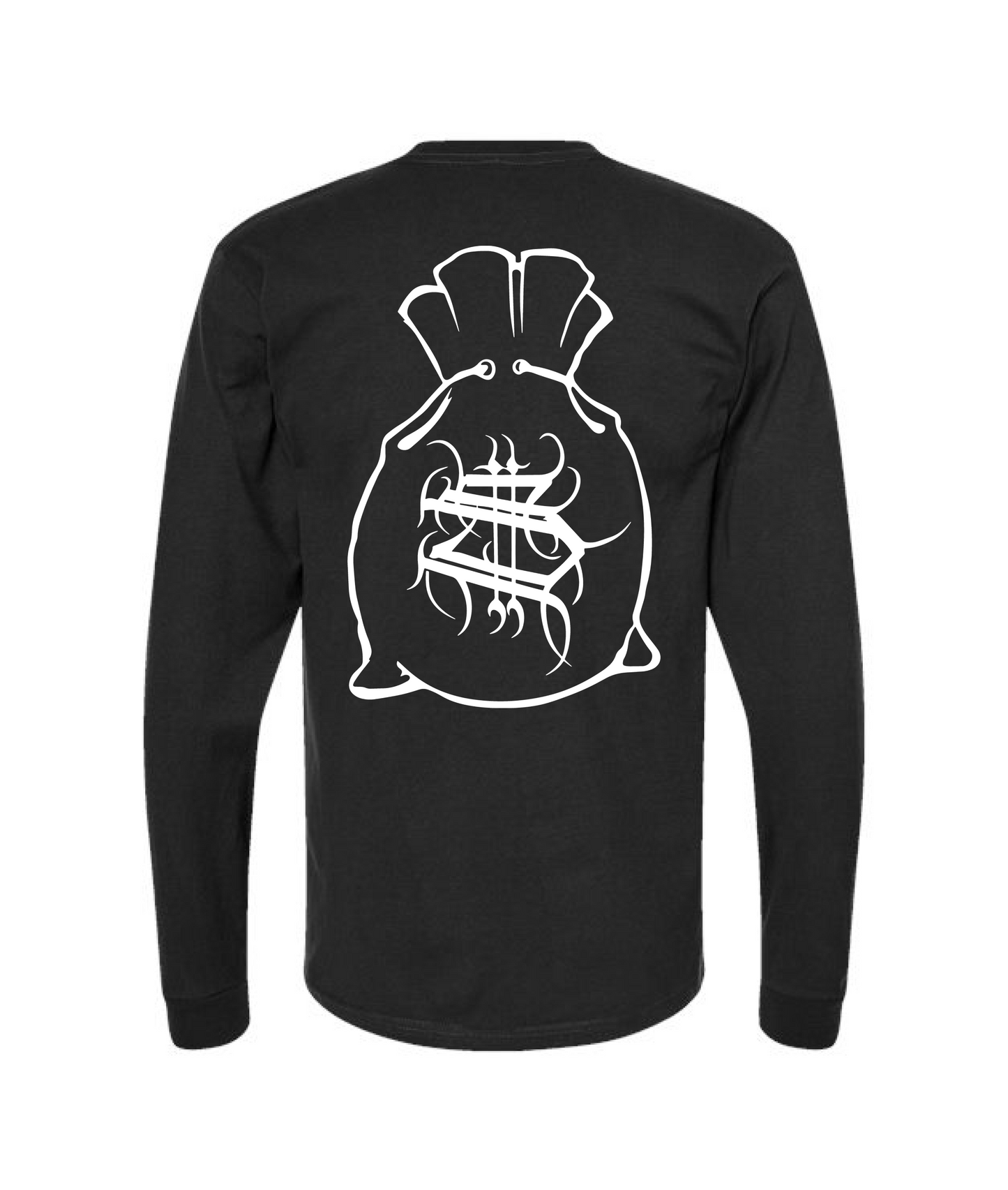 Hu$tle Hard - LOGO 5 - Black Long Sleeve T