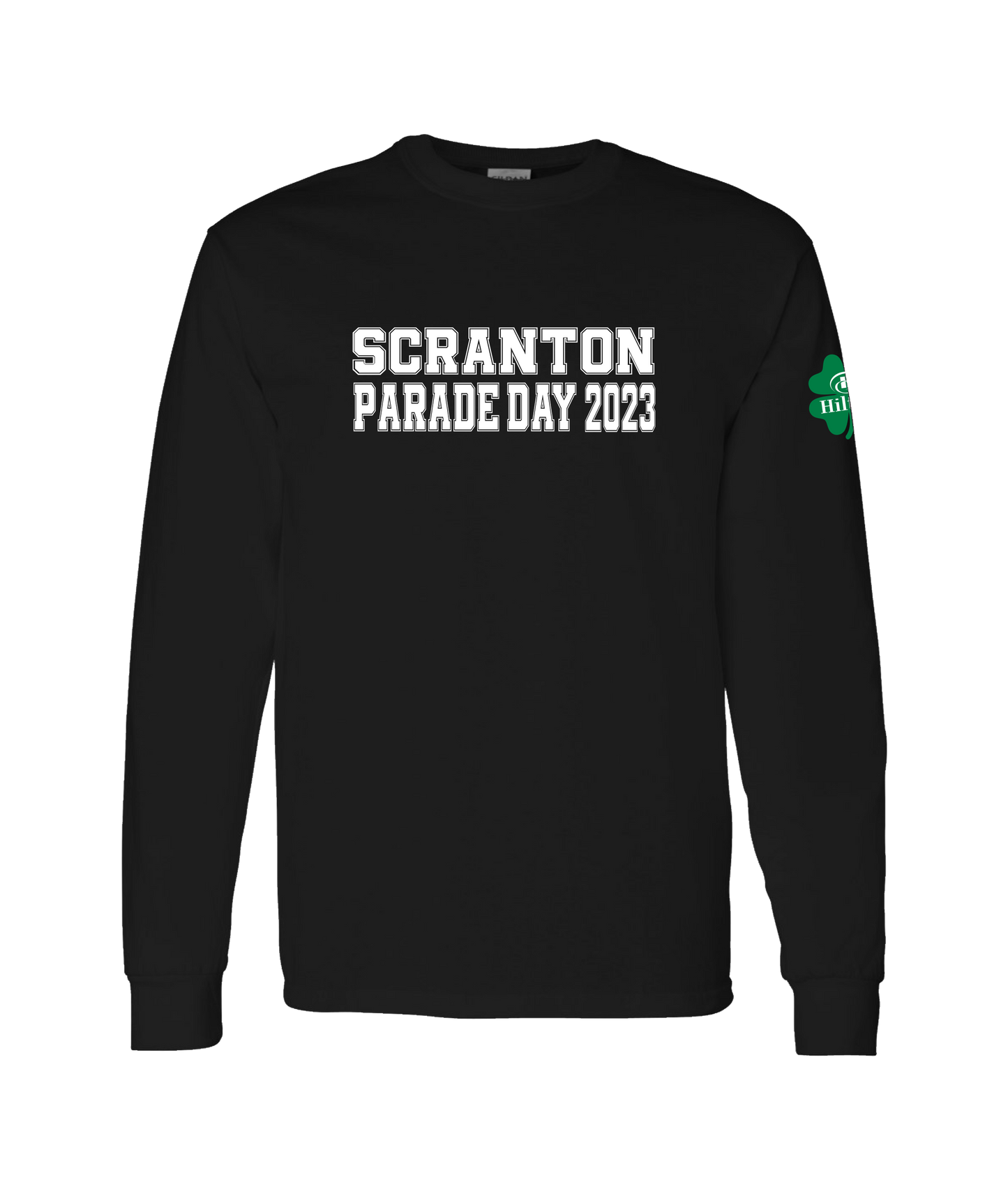 PJs 1910 Pub by Hilton - Scranton Parade Day 2023 - Black Long Sleeve T