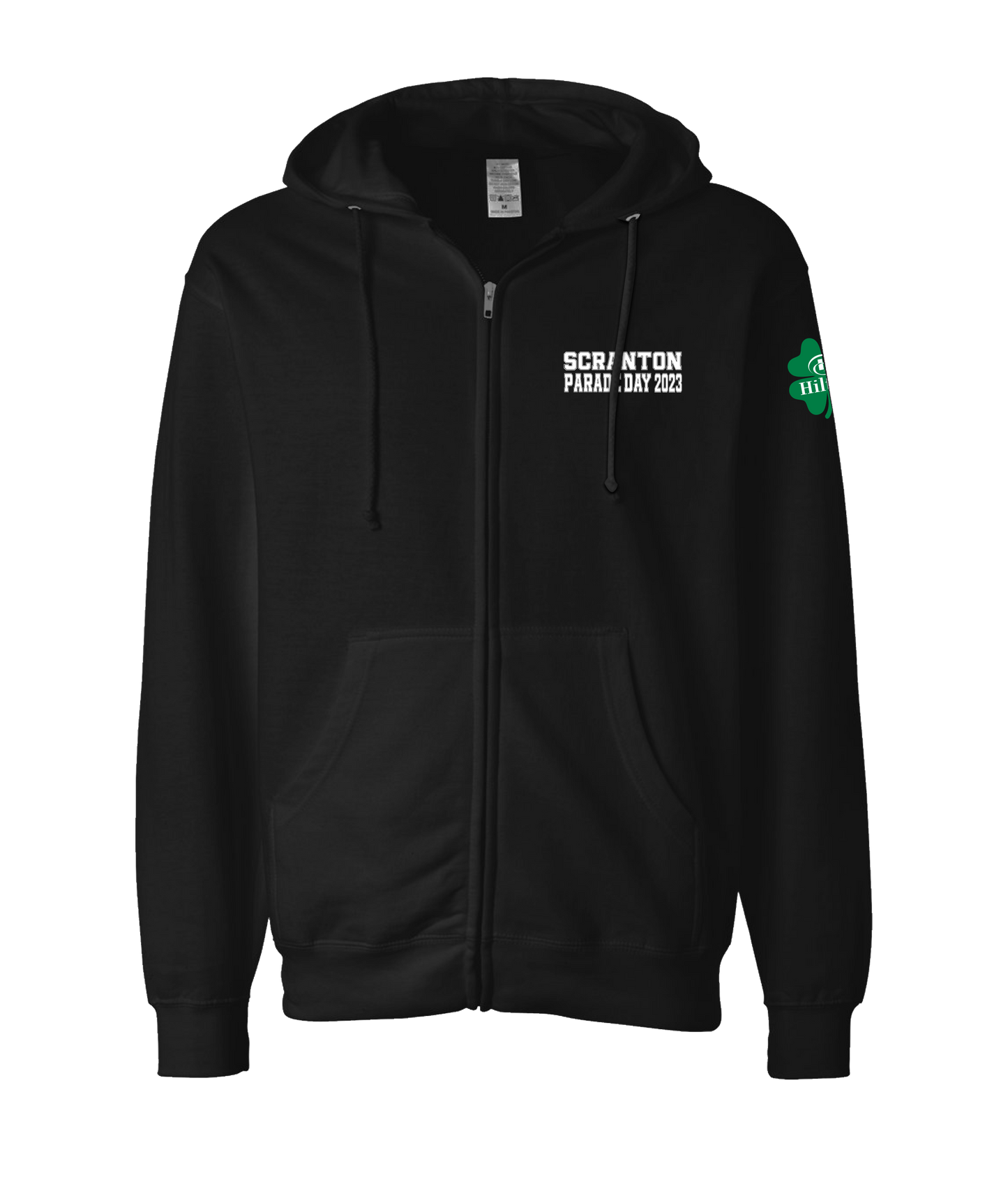 PJs 1910 Pub by Hilton - Scranton Parade Day 2023 - Black Zip Up Hoodie