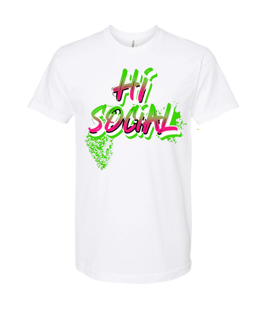 HiSocial - Logo - White T-Shirt