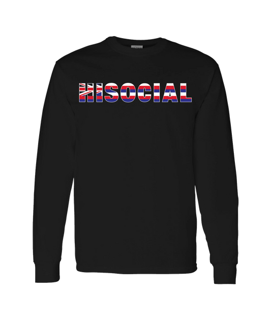 HiSocial - Logo 2 - Black Long Sleeve T