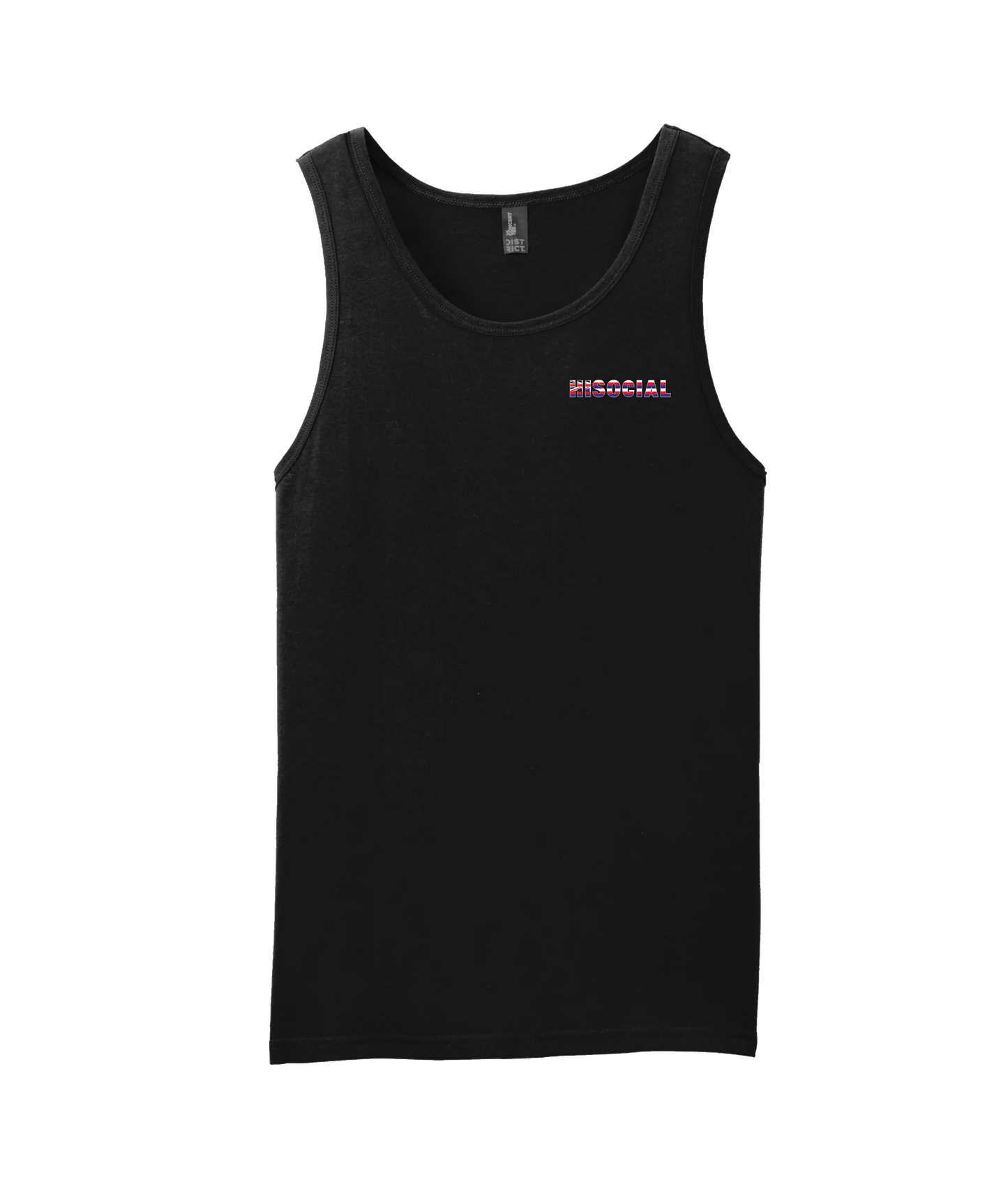 HiSocial - Logo 2 - Black Tank Top