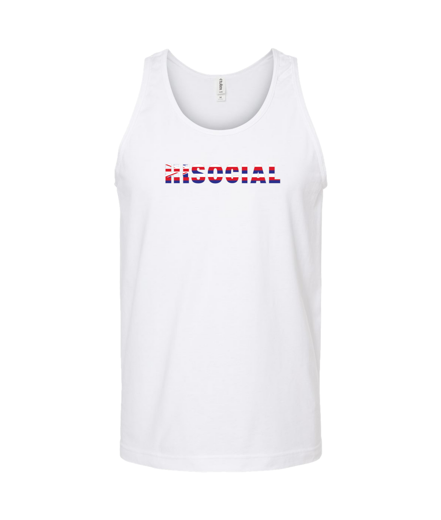HiSocial - Logo 2 - White Tank Top