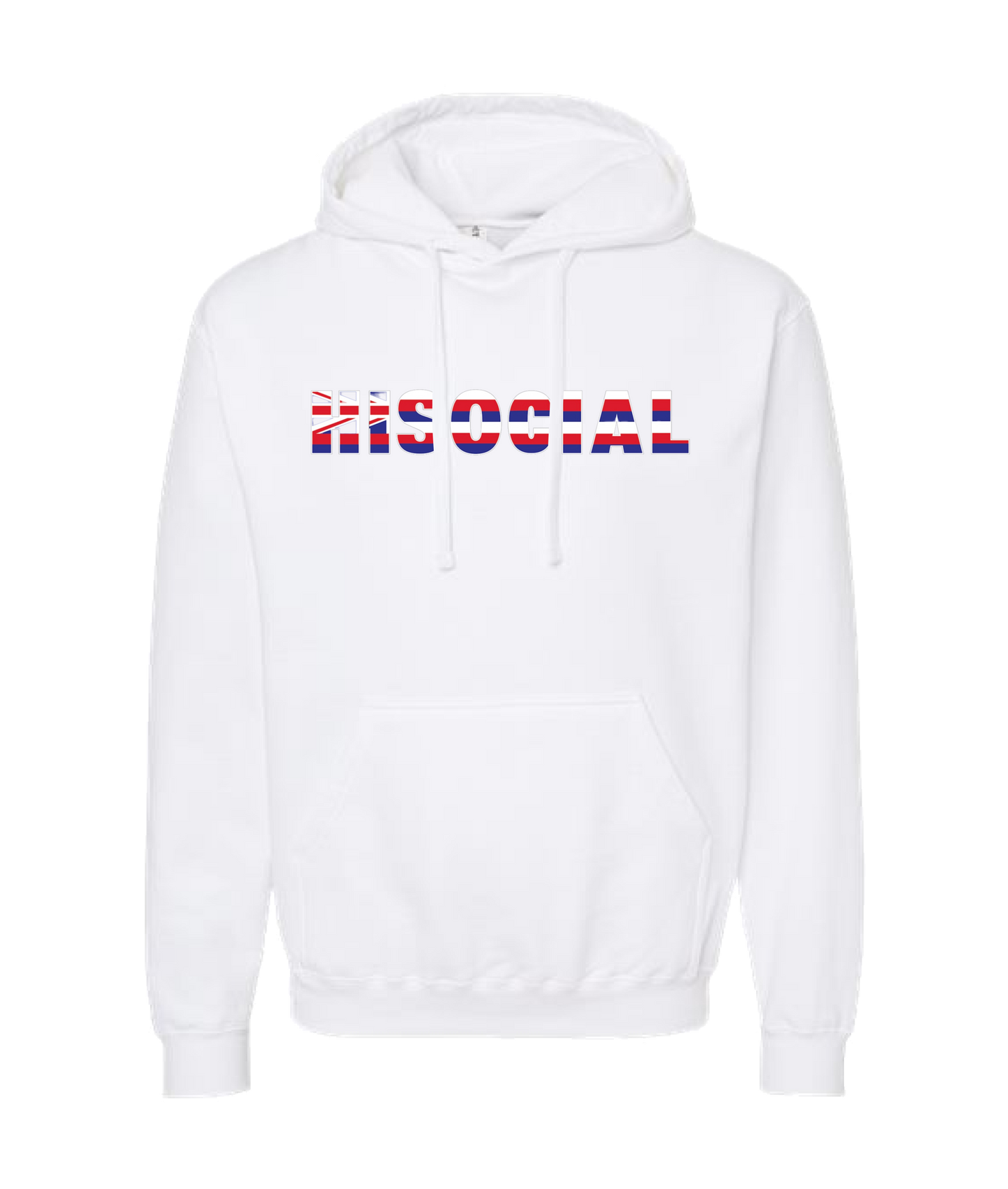 HiSocial - Logo 2 - White Hoodie