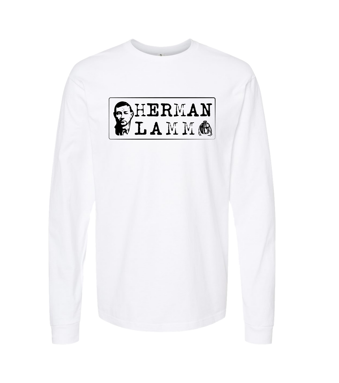 Herman Lamm - Logo - White Long Sleeve T
