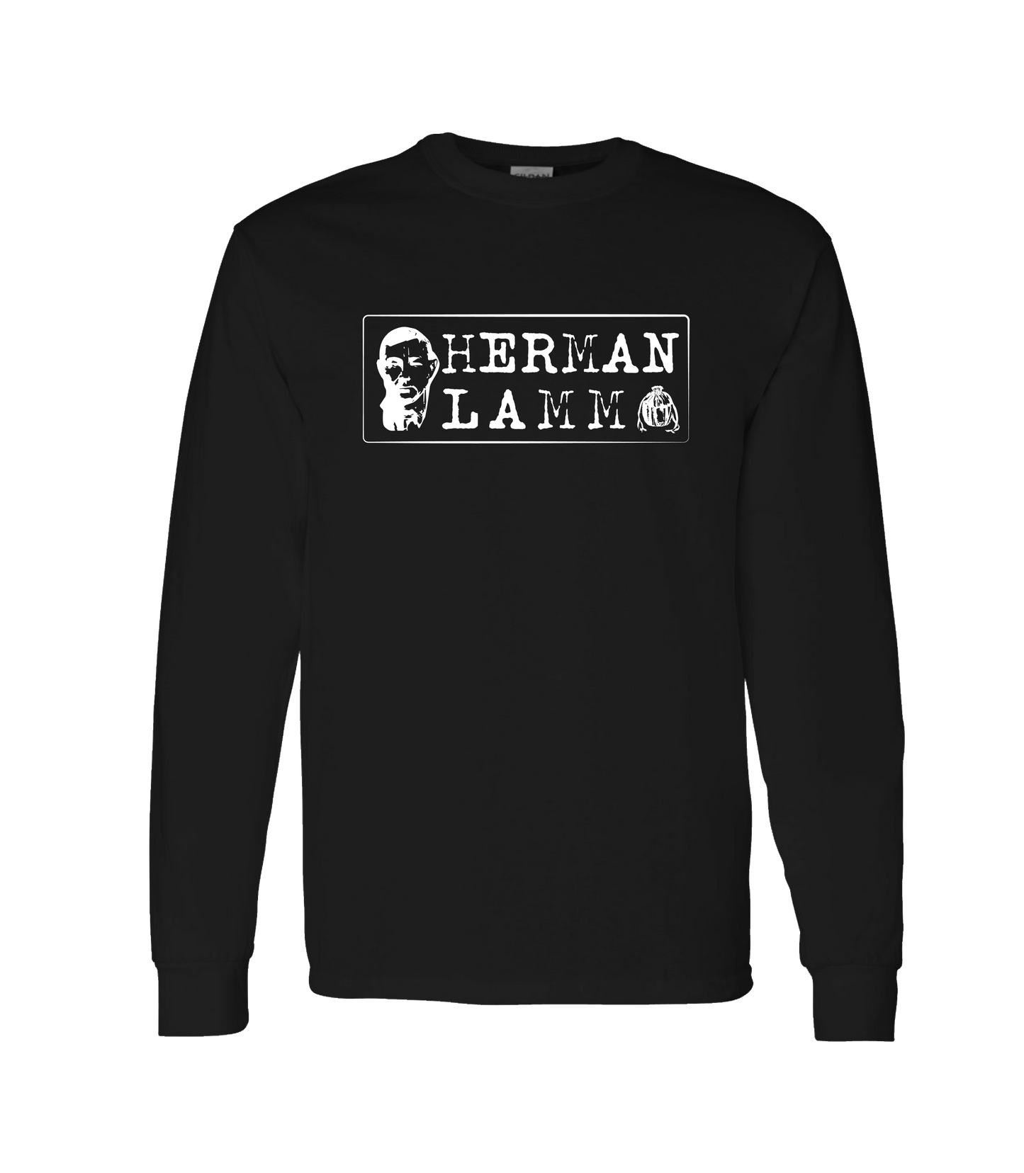 Herman Lamm - Logo - Black Long Sleeve T
