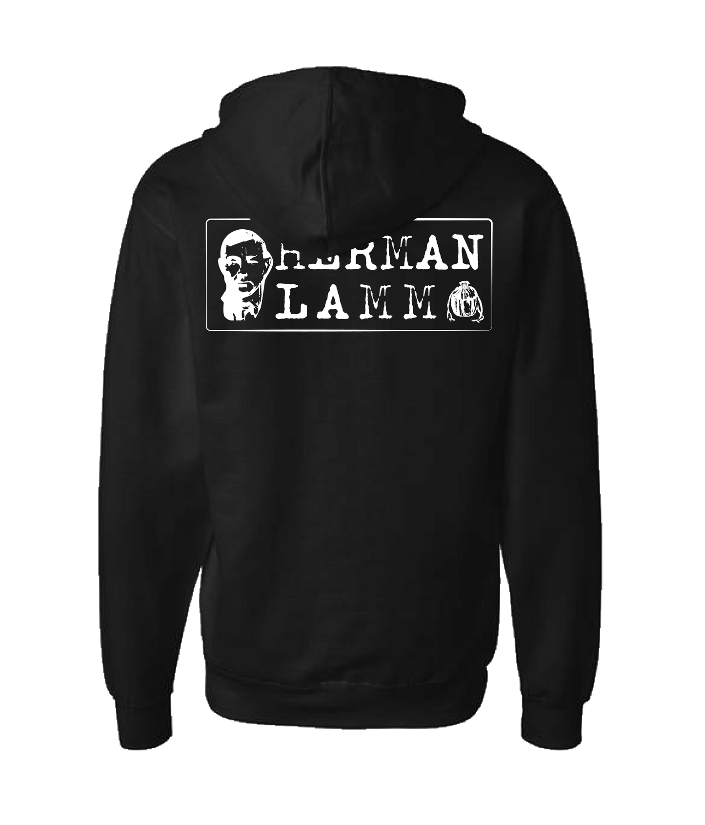 Herman Lamm - Logo - Black Zip Up Hoodie