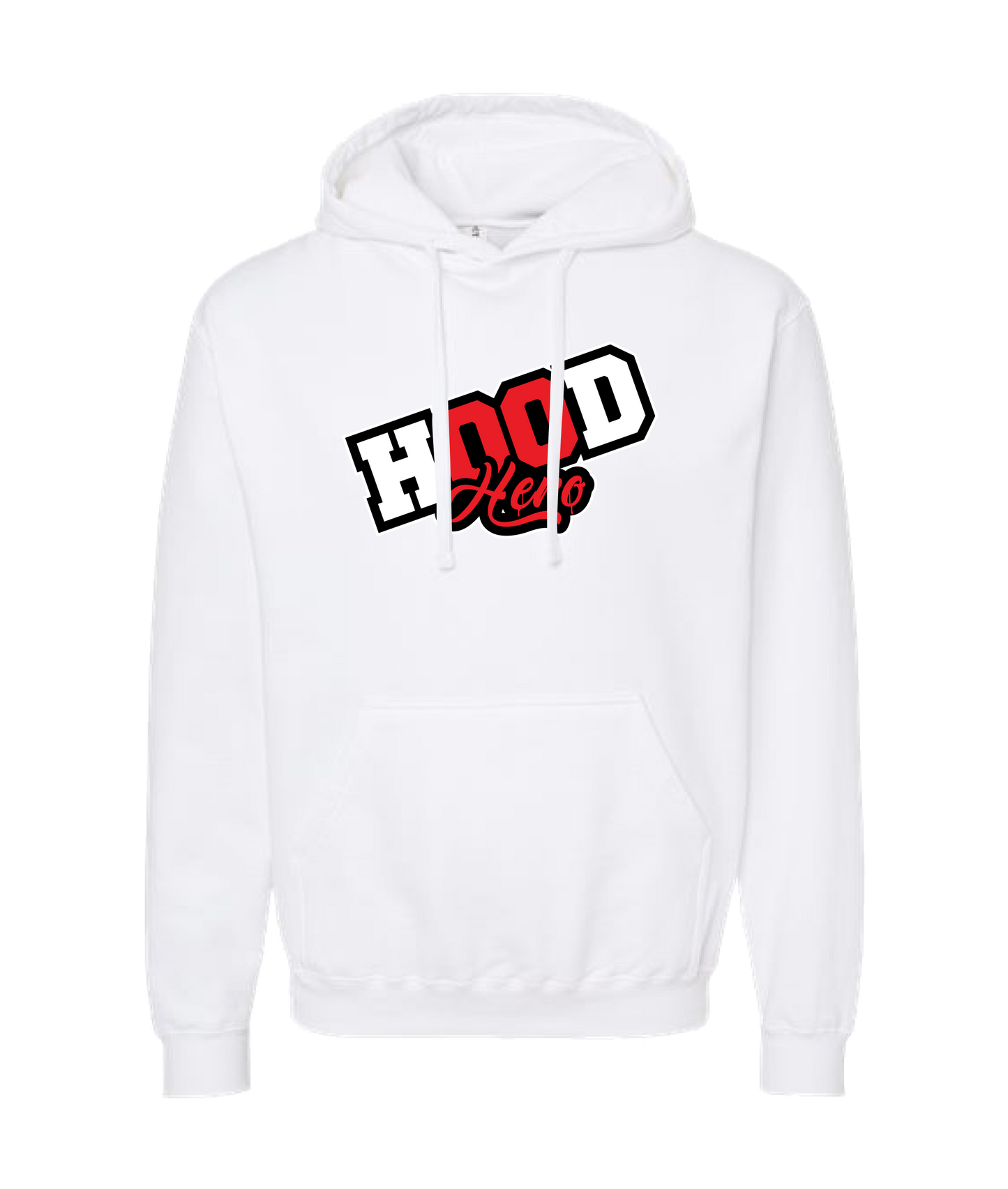 HustleMadeJhooks - Hood Hero - White Hoodie