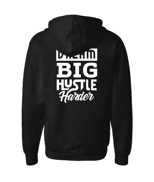 HustleMadeJhooks - Dream Big - Black Zip Up Hoodie