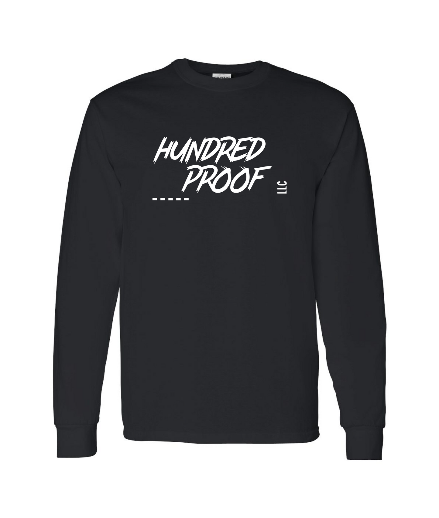 Hundred Proof - Logo - Black Long Sleeve T
