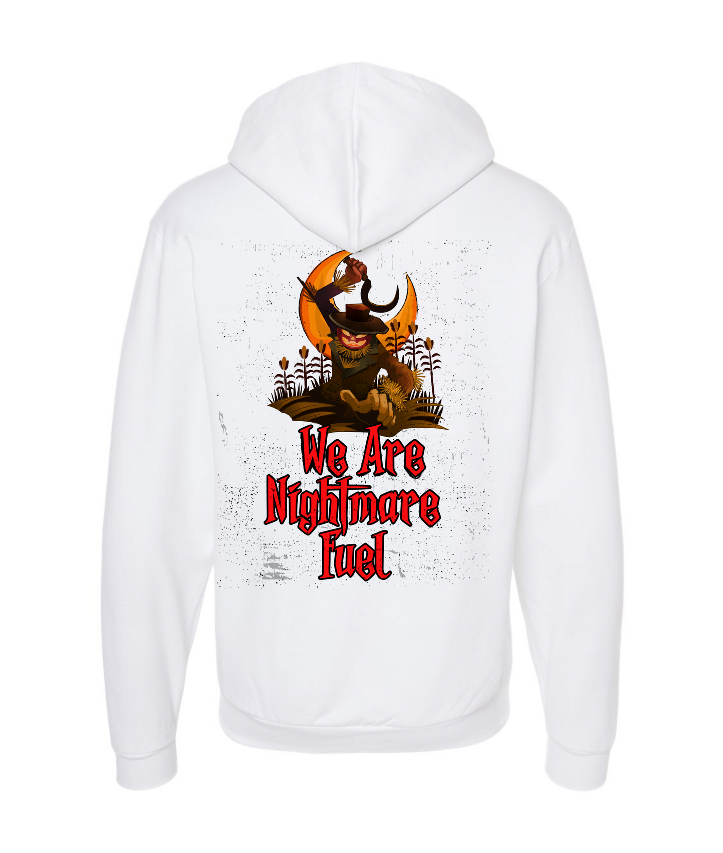 HAUNT AT THE ROXBURY - MOON - White Zip Up Hoodie