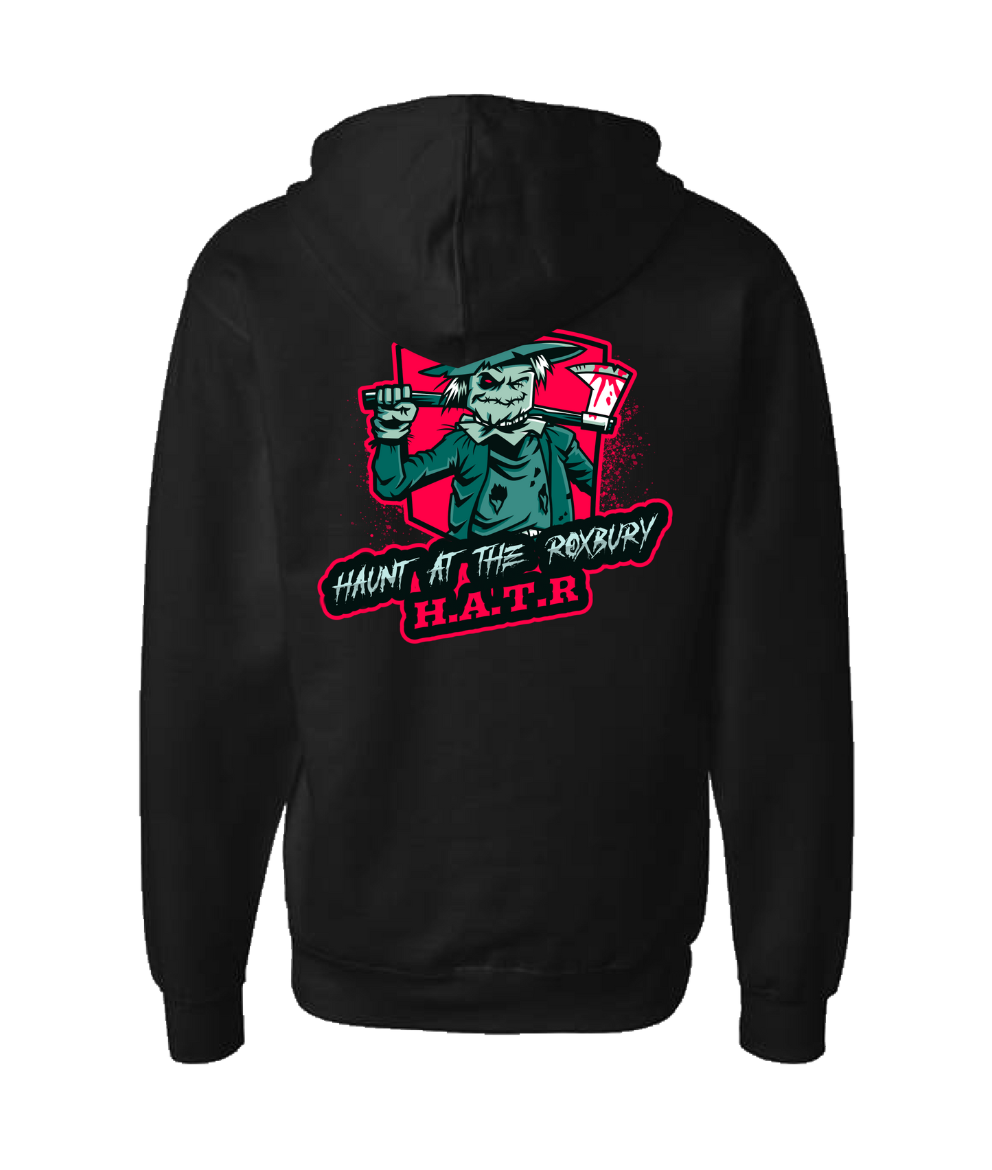 HAUNT AT THE ROXBURY - Scarecrow - White Zip Up Hoodie