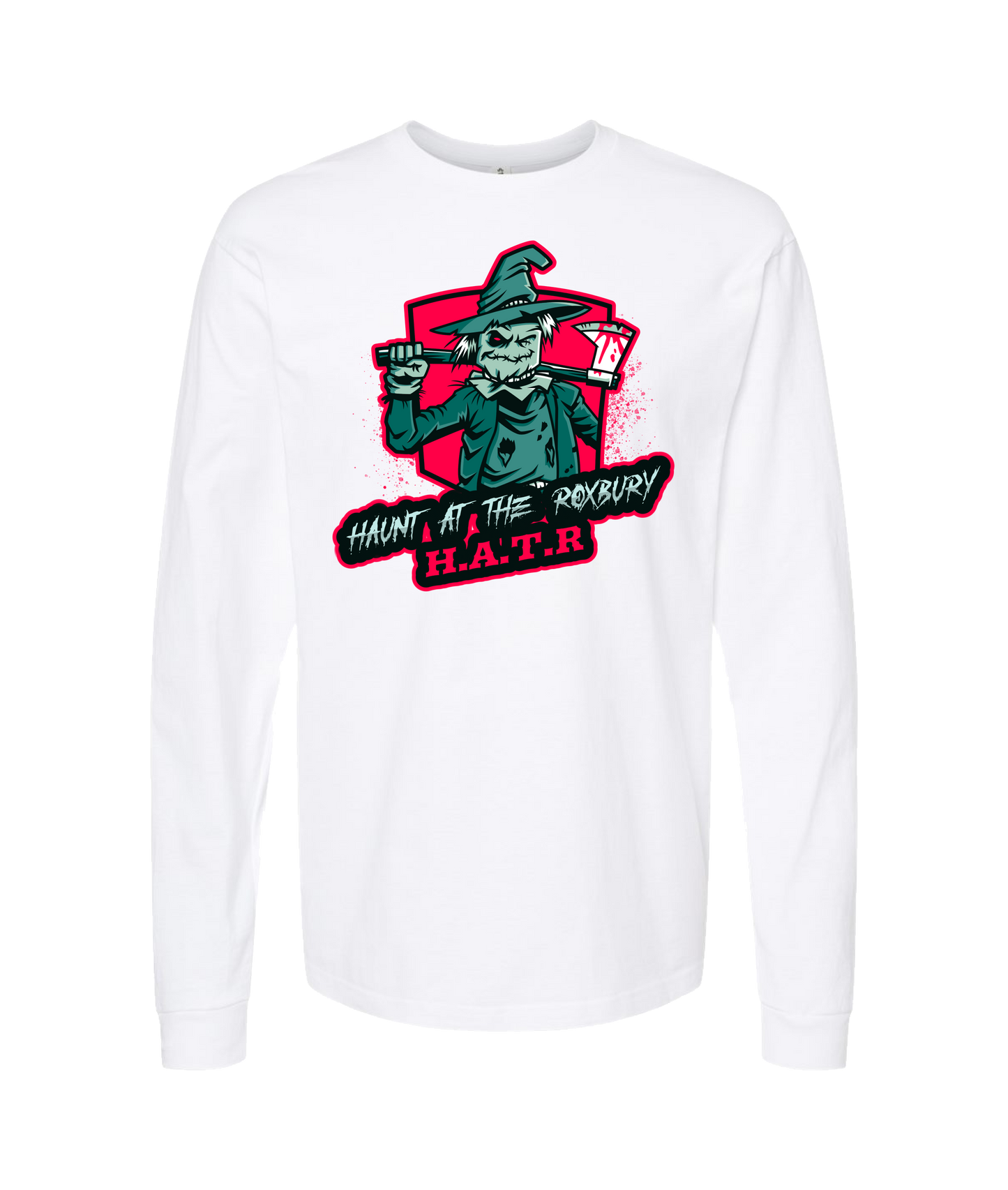HAUNT AT THE ROXBURY - Scarecrow - Black Long Sleeve T