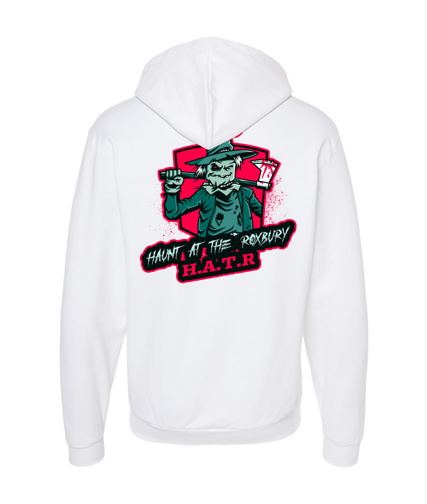 HAUNT AT THE ROXBURY - Scarecrow - Black Zip Up Hoodie