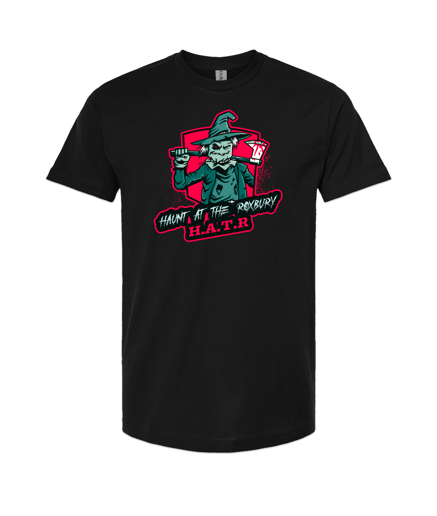 HAUNT AT THE ROXBURY - 2 Sided - Black T-Shirt