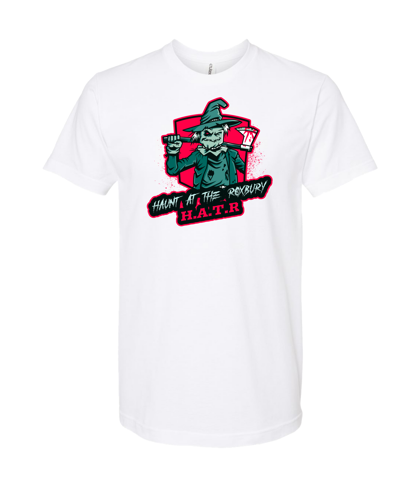 HAUNT AT THE ROXBURY - 2 Sided - White T-Shirt