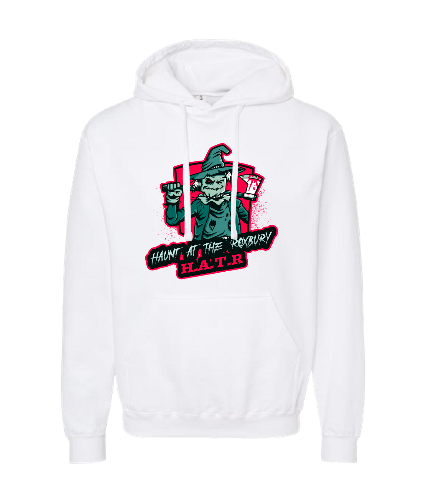HAUNT AT THE ROXBURY - 2 Sided - White Hoodie