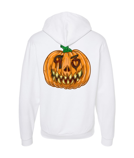 Hvlloween - Evil Pumpkin 93 - White Zip Up Hoodie