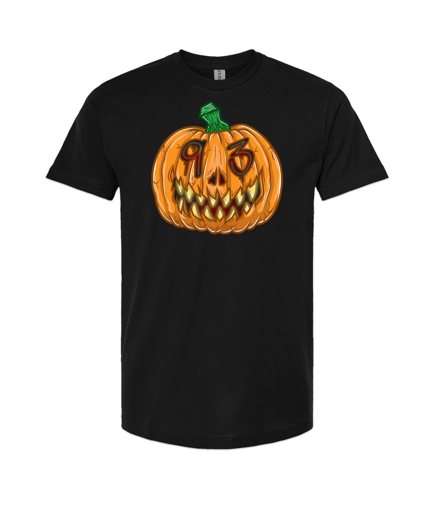 Hvlloween - Evil Pumpkin 93 - Black T Shirt