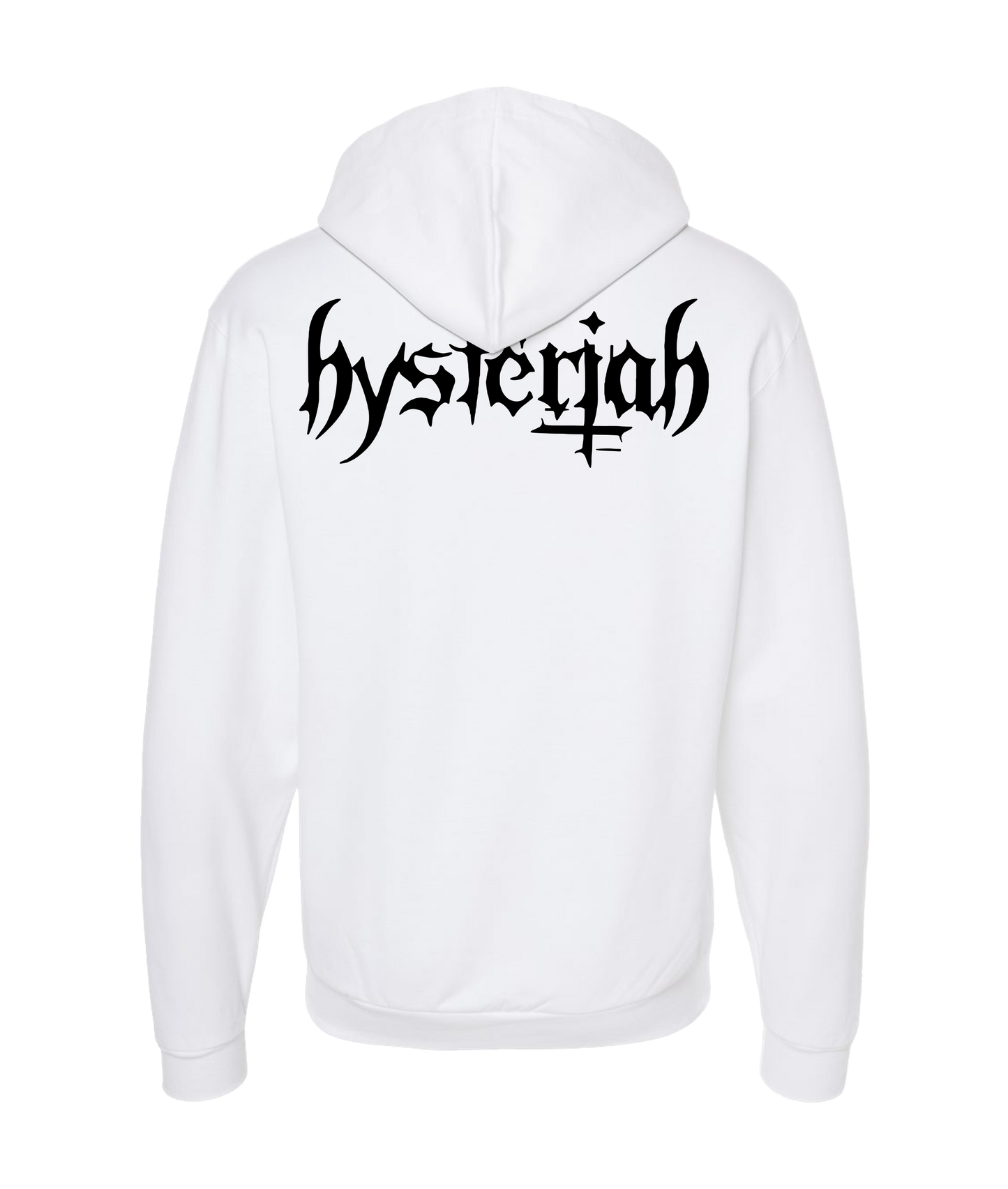 HYSTERIAH - Logo - White Zip Up Hoodie