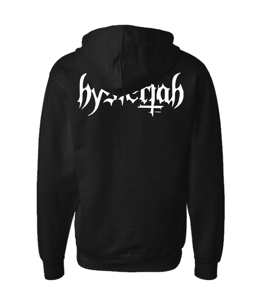HYSTERIAH - Logo 1 - Black Zip Up Hoodie