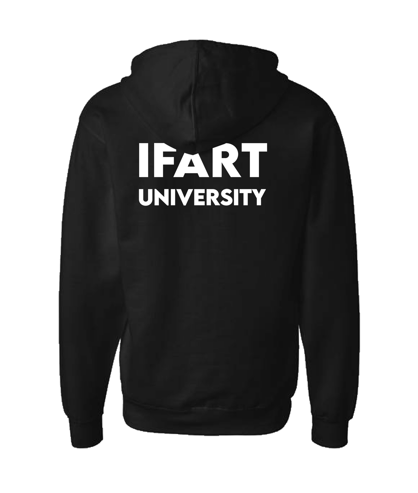 V-IFARTOP - UNIVERSITY - Black Zip Up Hoodie