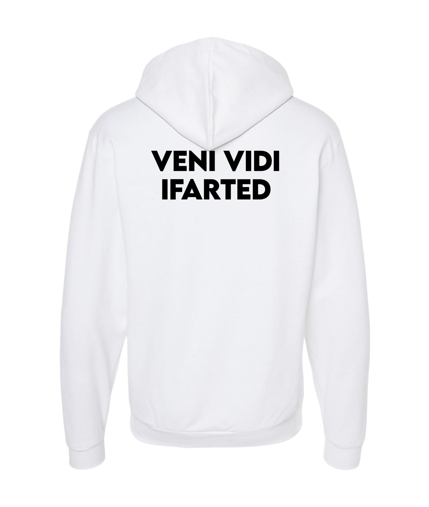 iFart - VENI VIDI - White Zip Up Hoodie