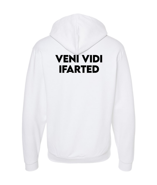 iFart - VENI VIDI - White Zip Up Hoodie