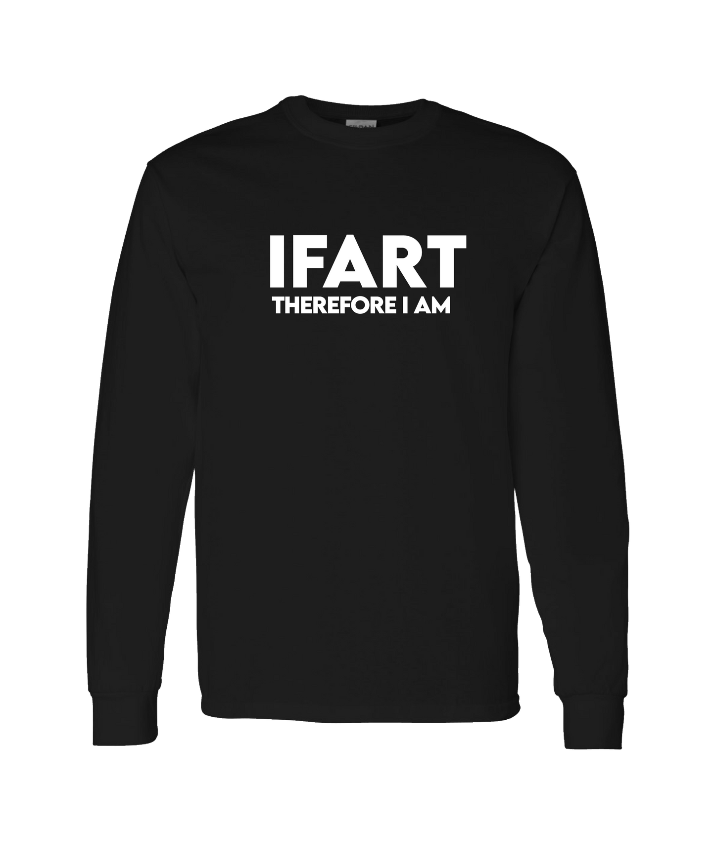 iFart - THEREFORE I AM - Black Long Sleeve T