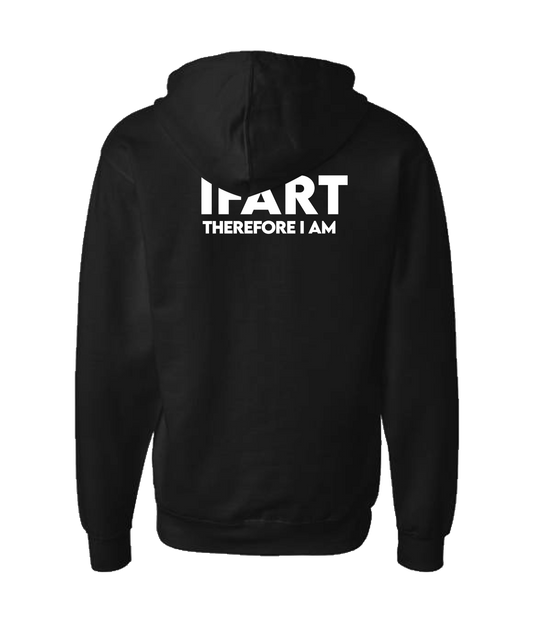V-IFARTOP - THEREFORE I AM - Black Zip Up Hoodie
