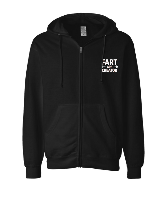 iFart - CLOUDS APP CREATOR - Black Zip Up Hoodie