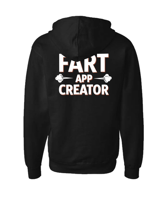 iFart - CLOUDS APP CREATOR - Black Zip Up Hoodie