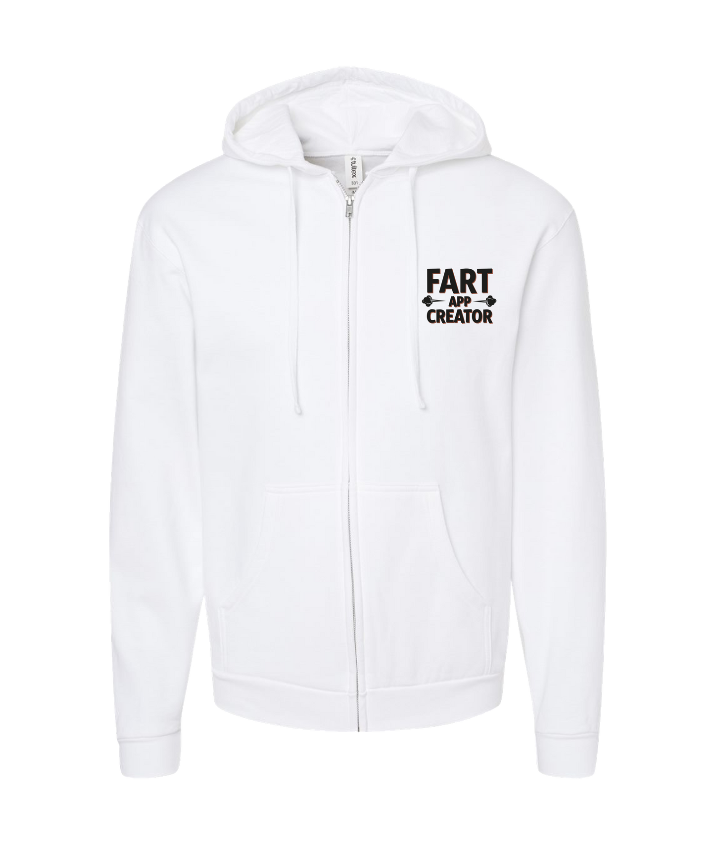 iFart - CLOUDS APP CREATOR - White Zip Up Hoodie