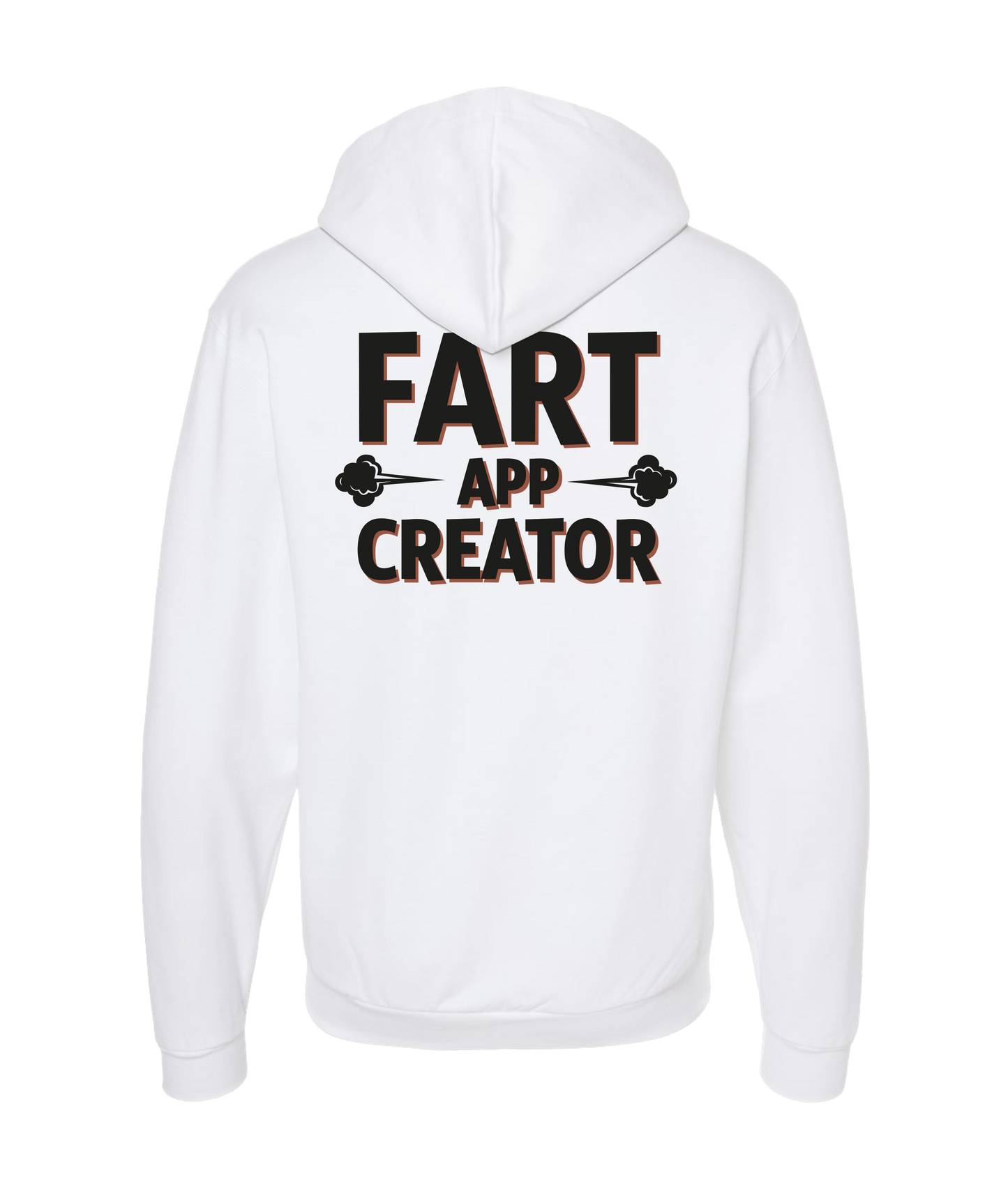 iFart - CLOUDS APP CREATOR - White Zip Up Hoodie