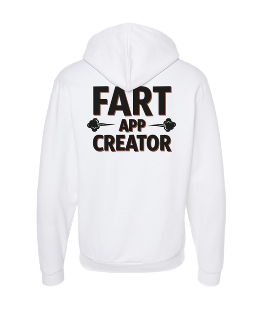 iFart - CLOUDS APP CREATOR - White Zip Up Hoodie