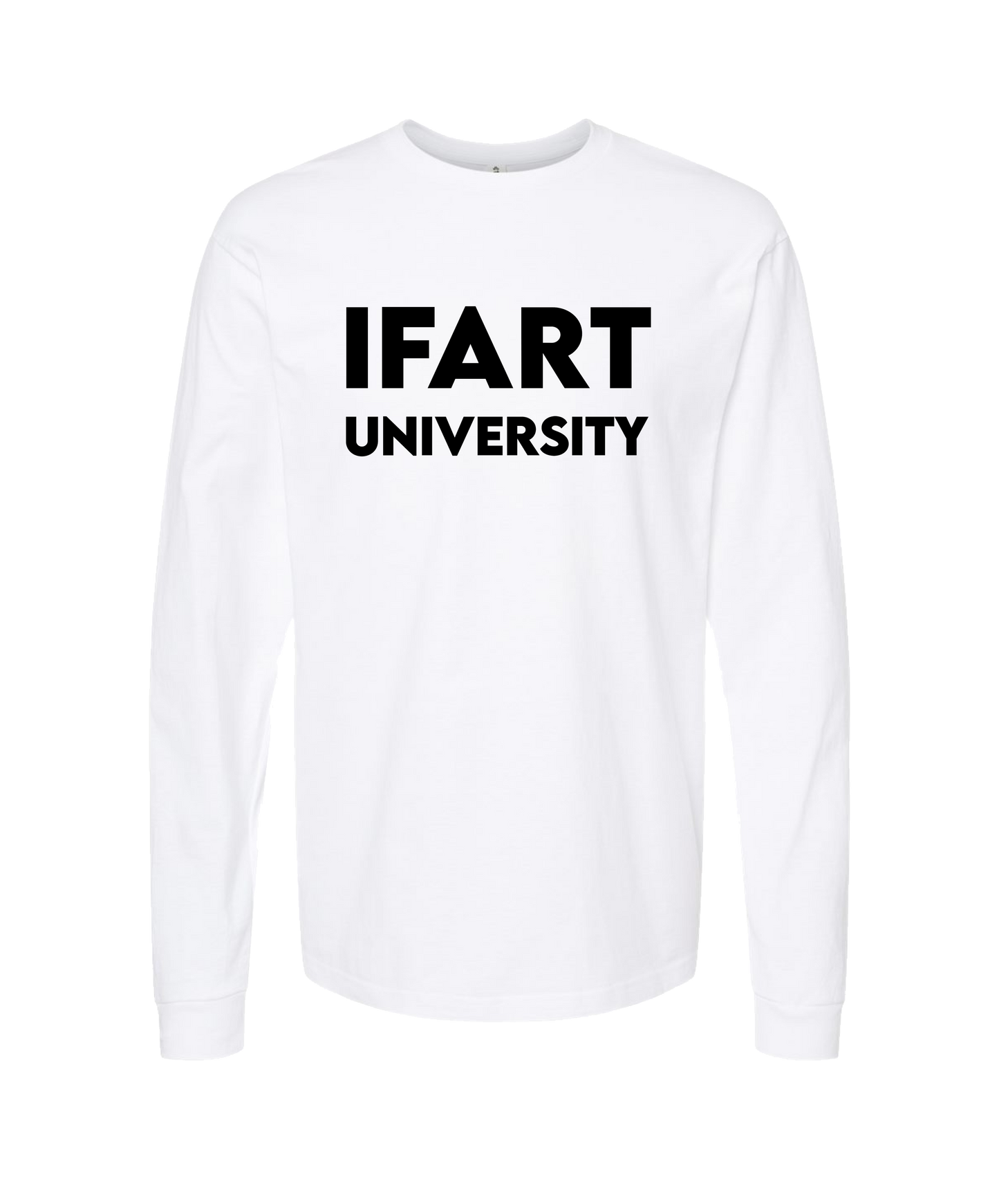 iFart - UNIVERSITY - White Long Sleeve T
