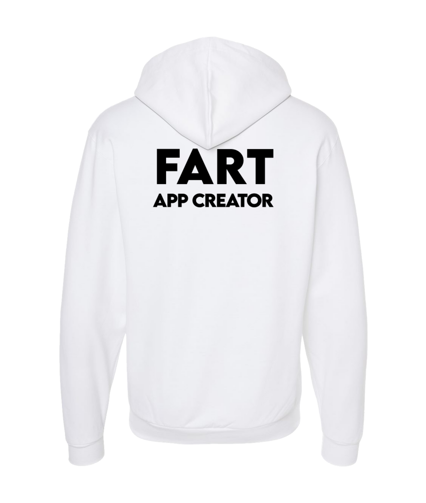 iFart - APP CREATOR - White Zip Up Hoodie