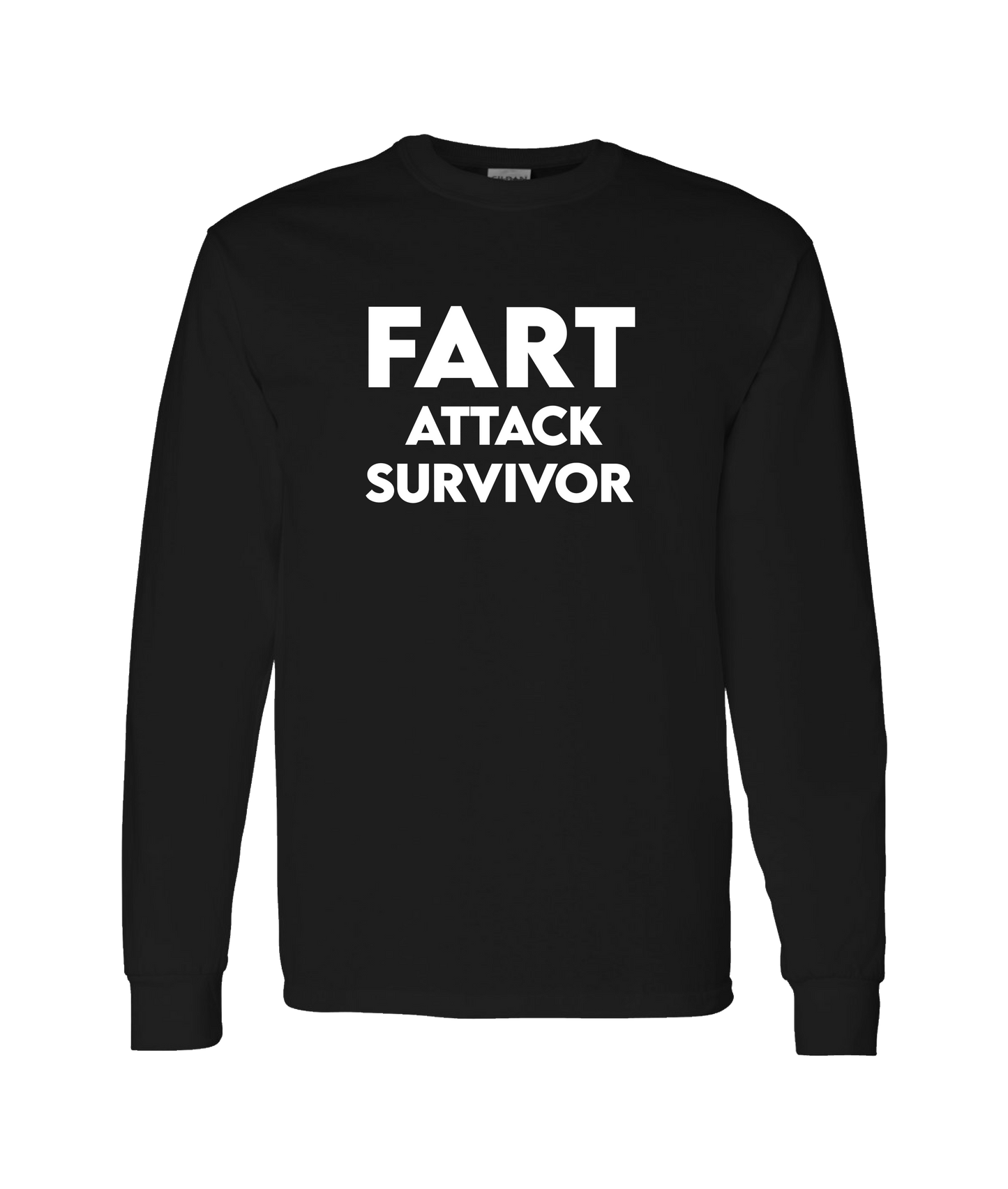 iFart - ATTACK SURVIVOR - Black Long Sleeve T